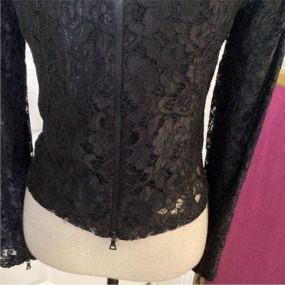 Alexis Elegant Black Lace Women's Jacket, S - Picture 8 of 11